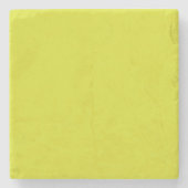 Flat Yellow Background – Back-to-School Texture Stenen Onderzetter (Voorkant)