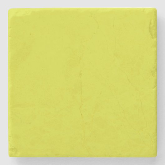Flat Yellow Background – Back-to-School Texture Stenen Onderzetter (Voorkant)