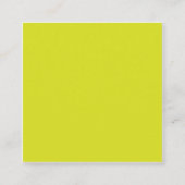 Flat Yellow Background – Back-to-School Texture Vierkante Visitekaartje (Voorkant)