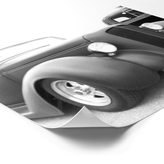 Flat zwart poster (Hoek)