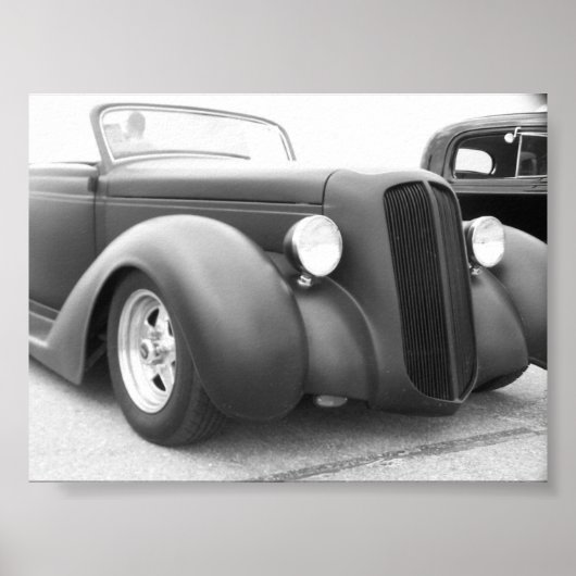 Flat zwart poster (Voorkant)