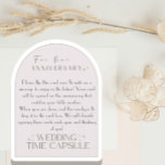 Flatadvies Kaart bruiloft Capsule (met envelop)<br><div class="desc">These time capsule cards were the most talked about item at my wedding. Place them at each seat and guests will write you a short note, not to be opened until the verjaarary that matches their table number. For example, you won't open table 7's note until your 7th wedding verjaarary!...</div>