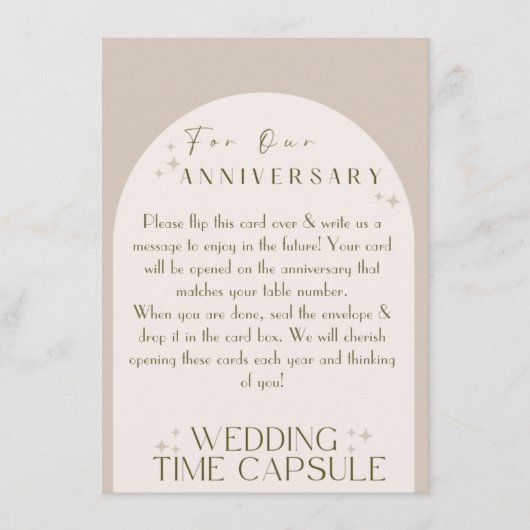Flatadvies Kaart bruiloft Capsule (met envelop) (Voorkant)