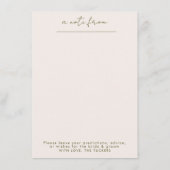 Flatadvies Kaart bruiloft Capsule (met envelop) (Achterkant)