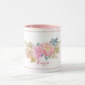 Flatante Waterverf Floral Mok (Midden)