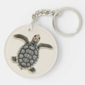 Flatback Zee Turtle Sleutelhanger (Achterkant)