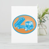 Flatbed Truck Kaart (Staand voorkant)