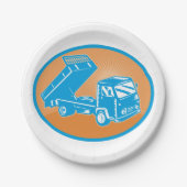 Flatbed Truck Papieren Bordje (Voorkant)