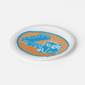 Flatbed Truck Papieren Bordje (Gekanteld)