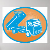 Flatbed Truck Vehicle Poster (Voorkant)