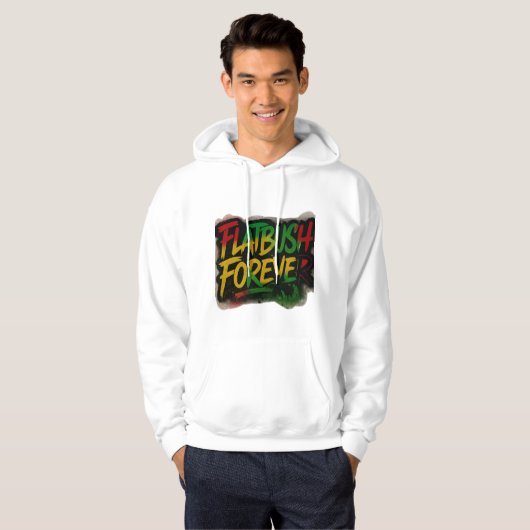Flatbush Forever ™ Reggae Hoodie  (Voorkant volledig)
