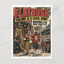 Flatbush Lokaal Rechts Briefkaart