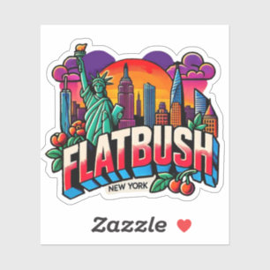 Flatbush, New York Sticker