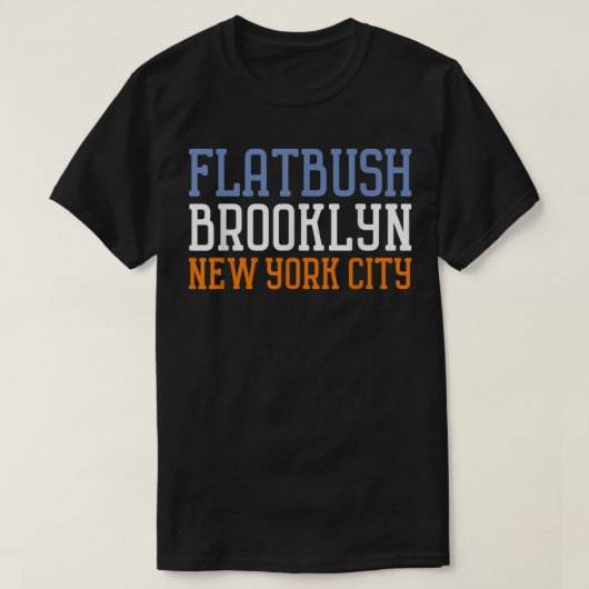 Flatbush NYC Brooklyn T-shirt (Design voorkant)