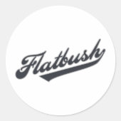 Flatbush Ronde Sticker (Voorkant)