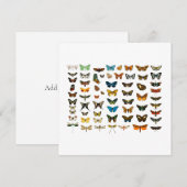 FLATCARD:  BUTTERFLY-KARTJE (Voorkant / Achterkant)
