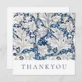 FLATCARD : DANKJE : WILLIAM MORRIS : WATERVERF BEDANKKAART (Voorkant / Achterkant)