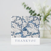 FLATCARD : DANKJE : WILLIAM MORRIS : WATERVERF BEDANKKAART (Staand voorkant)