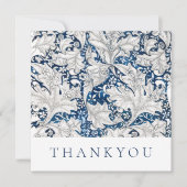 FLATCARD : DANKJE : WILLIAM MORRIS : WATERVERF BEDANKKAART (Voorkant)