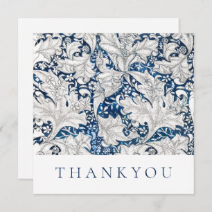 FLATCARD : DANKJE : WILLIAM MORRIS : WATERVERF BEDANKKAART