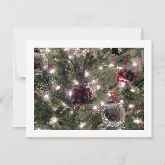 FLATCARD MET CHRISTMAT-OMSTANDIGHEDEN FEESTDAGENKAART (Voorkant)