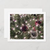 FLATCARD MET CHRISTMAT-OMSTANDIGHEDEN FEESTDAGENKAART (Voorkant / Achterkant)