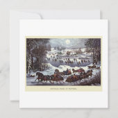FLATCARD : VINTAGE CHRISTMAS : Central Park Kaart (Voorkant)