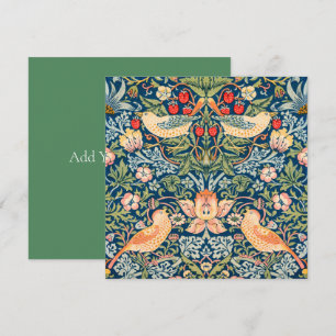 FLATCARD: WILLIAM MORRIS: STRAWBERRY THIEVES KAART