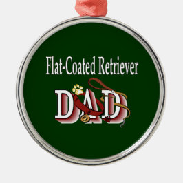 Flatcoated Retriever Dad Metalen Ornament