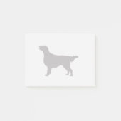 Flatcoated Retriever Silhouette Love Dogs Post-it® Notes (Voorkant)