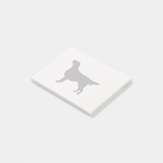 Flatcoated Retriever Silhouette Love Dogs Post-it® Notes (Schuin)