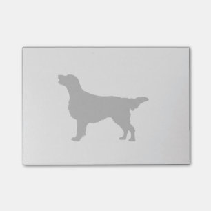 Flatcoated Retriever Silhouette Love Dogs Post-it® Notes