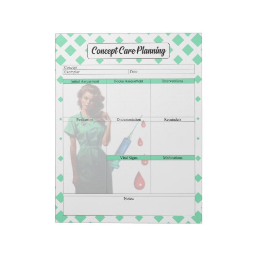 Flateer jezelf niet _ Concept Care Planning Notitieblok (Linkerzijde)