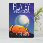 Flatey, Breiðafjörður, IJsland, reisposter (Staand voorkant)