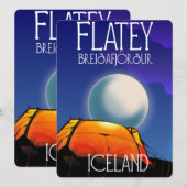 Flatey, Breiðafjörður, IJsland, reisposter (Voorkant / Achterkant)