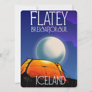 Flatey, Breiðafjörður, IJsland, reisposter