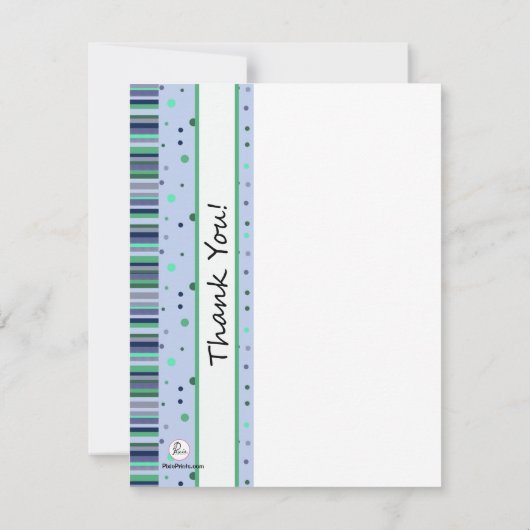 Flatfoto afspelen Hartelijk dank. Bedankkaart (Achterkant)