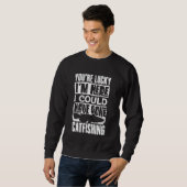 Flathead Catfish Gevist Catfish Hunter Catfishing Trui (Voorkant volledig)