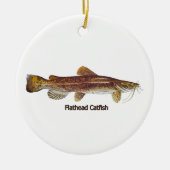 Flathead Catfish Keramisch Ornament (Voorkant)