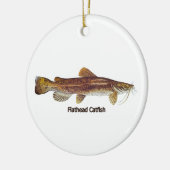 Flathead Catfish Keramisch Ornament (Links)