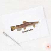 Flathead Catfish Ovale Sticker (Envelop)