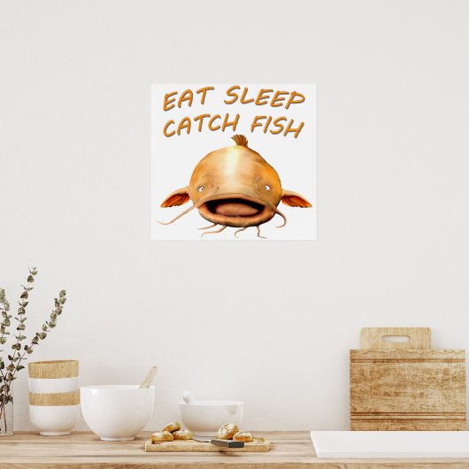 Flathead Catfish Poster (Keuken)