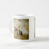 Flathead-indianen  Native American Warriors Koffiemok (Voorkant links)