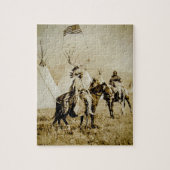 Flathead-indianen Native American Warriors Legpuzzel (Verticaal)