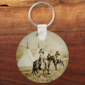 Flathead-indianen  Native American Warriors Sleutelhanger (Voorkant)