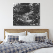 Flathead-indianen tijdens het kerstfeest canvas afdruk (Insitu (Slaapkamer))