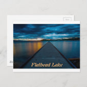 Flathead Lake Boat Dock Briefkaart (Voorkant / Achterkant)