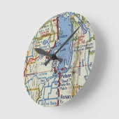 Flathead Lake en Polson Ronde Klok (Hoek)