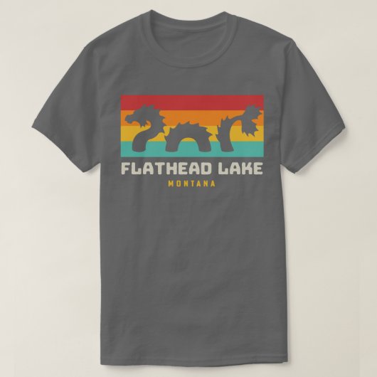 Flathead Lake Monster Montana Folklore T-shirt (Design voorkant)
