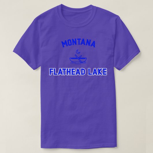 FLATHEAD LAKE MONTANA 2 T-SHIRT (Design voorkant)